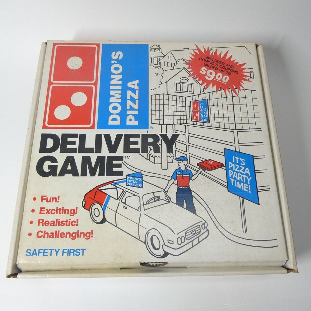 Domino’s Pizza Delivery Game Vintage 1989 Board Game Complete